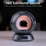 High-quality 360-degree surround sound speaker with echo wall technology for immersive audio experience.