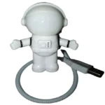 Cute astronaut-shaped USB flash drive with flexible cord, ideal for educational and fun tech accessories for kids and space enthusiasts.