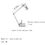 Adjustable LED Desk Lamp for Science Experiments and Decor.