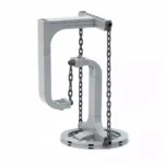 Clever science demonstration model with chains and a frame, ideal for educational purposes and science decor.