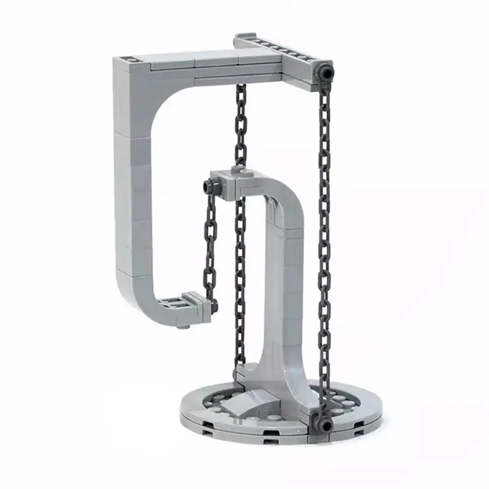 Clever science demonstration model with chains and a frame, ideal for educational purposes and science decor.
