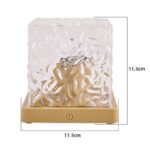 Acrylic water ripple effect LED lamp with wooden base, creating a calming water ripple visual. Perfect for science-themed decor and educational purposes.