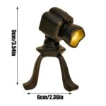 Portable Black Flashlight with Tripod Stand for Science Experiments.