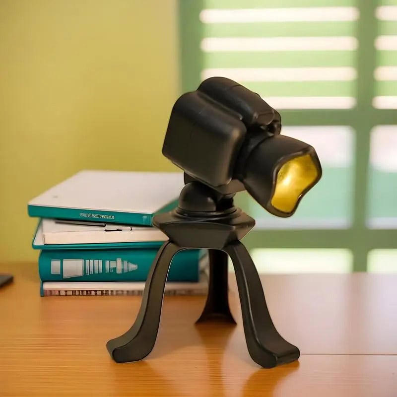 Science Gadgets | Science Decor & Educational Toys Shop High-quality scientific flashlight with adjustable focus, mounted on a tripod for hands-free use, ideal for educational demonstrations and science experiments.