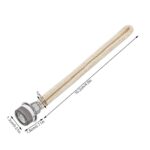 High-quality flexible glass tube with metal cap, ideal for science experiments and educational demonstrations. Measures approximately 10.2 cm in length, with a diameter of 1.8 cm.