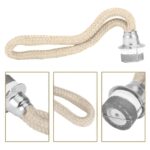 Flexible metal and rope laboratory clamp for secure attachment in science experiments and educational demonstrations.