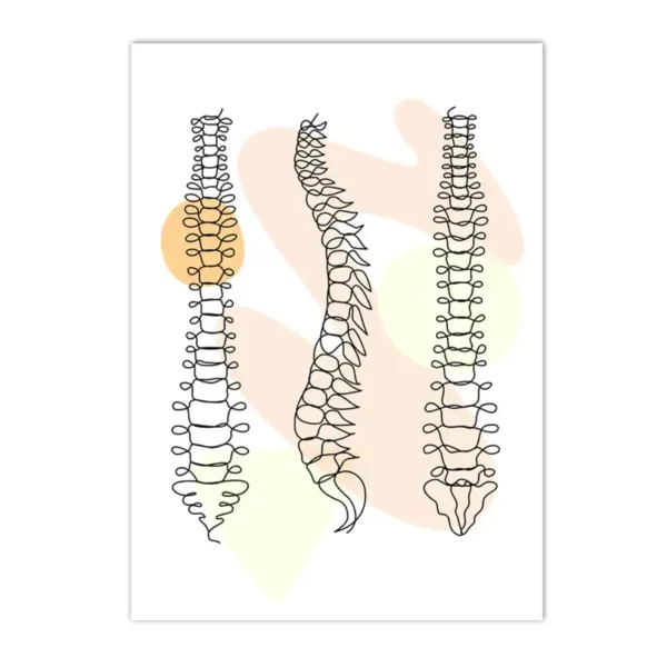 Spiral DNA models for science education and decor, showcasing detailed double helix structures in black outline. Perfect for classrooms, labs, or home science displays.