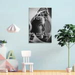 Poster featuring Anna Fisher, NASA astronaut, with space-themed design and text about the NASA Space Flight Medal (1984).