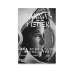 NASA astronaut Anna Fisher's portrait with a focus on her face and helmet, highlighting her achievement with the 1984 NASA Space Flight Medal.