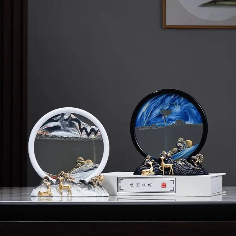 Science Gadgets | Science Decor & Educational Toys Shop Elegant science-themed decorative displays with circular glass art pieces and miniature animal sculptures. Perfect for science enthusiasts and educational settings.