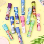 Assorted animal-themed lip balms with colorful packaging, perfect for children and teens, featuring playful designs of bears, rabbits, tigers, and more.