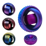 Brightly colored fidget spinner with textured grip for stress relief and improved focus. Perfect for children and adults to reduce anxiety and enhance concentration during work or study.