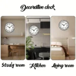 Elegant wall clocks for study room, kitchen, and living room decor.