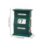 Vintage-style desktop calendar flip clock showing October 7, ideal for educational and science-themed decor.