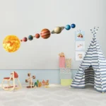Solar System Wall Decor - Educational Space Theme for Children's Room.