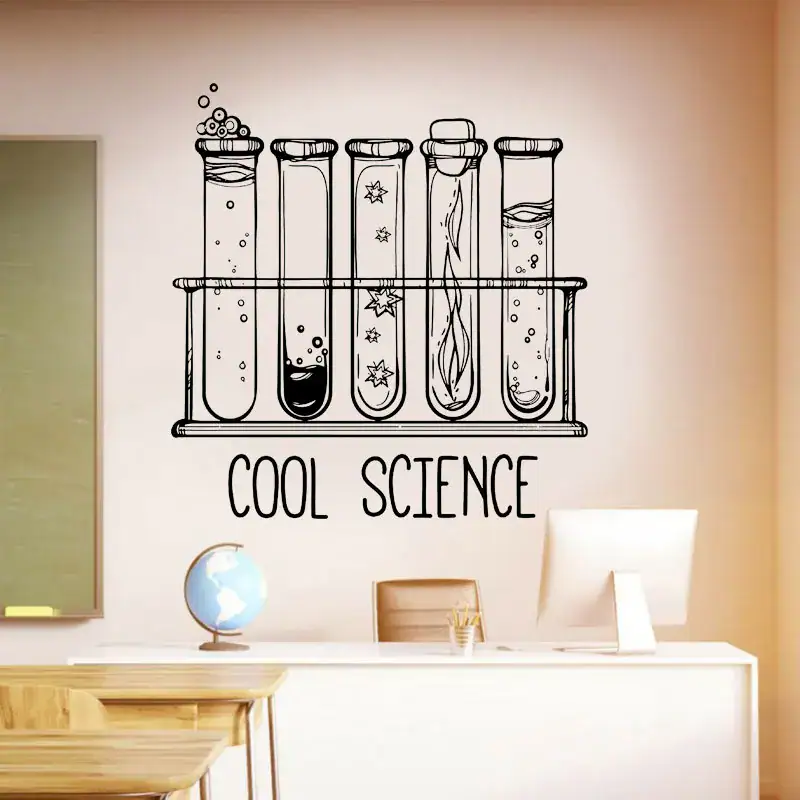 Science Gadgets | Science Decor & Educational Toys Shop Test tubes illustration wall art for science-themed decor.