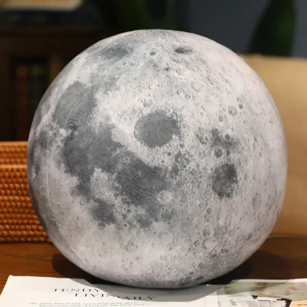 A realistic moon lamp designed to resemble the surface of the moon with detailed craters and textures. Perfect for science decor and educational purposes.