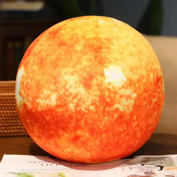 Realistic orange-themed night light resembling a glowing sun, perfect for creating a cozy atmosphere in any room.