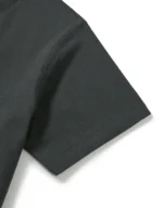 Black T-shirt with science-themed design.