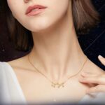 Elegant starry sky necklace featuring a constellation design, perfect for astronomy enthusiasts and stylish accessories.
