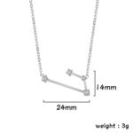 Elegant geometric necklace featuring cubic zirconia stones and a sleek 14mm bar design, perfect for modern jewelry enthusiasts.