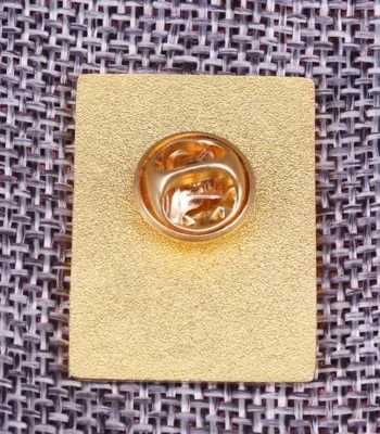 Gold lock pin accessory for science-themed decor and educational projects, adding a stylish and functional element to displays or costumes.
