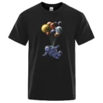 Astronaut with Planet Balloons T-Shirt.