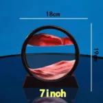 A 7-inch diameter glass sphere with magnetic levitation, measuring 18cm across and 19cm tall, showcasing a captivating floating effect on a black base.