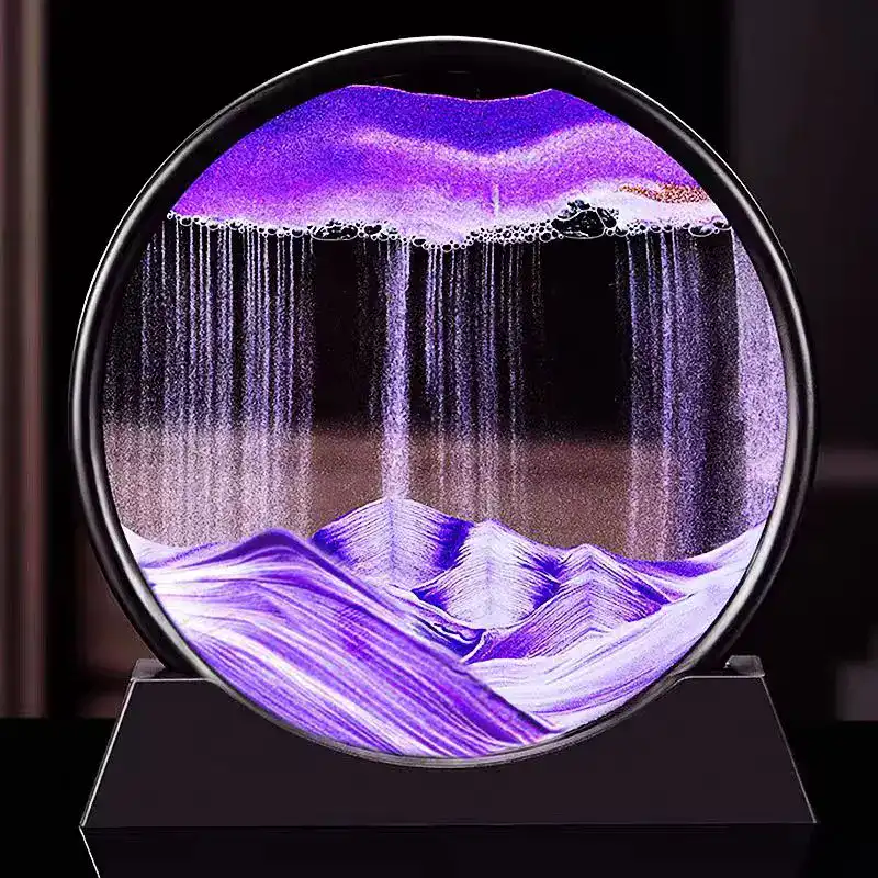 Magnetic Levitation Water Globe A mesmerizing magnetic levitation water globe with swirling purple and white patterns, showcasing a floating sphere suspended by magnetic forces.