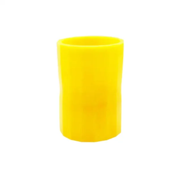 Bright yellow plastic cylinder, ideal for science experiments, educational demonstrations, and science decor.