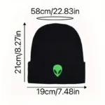 Alien Logo Beanie Hat for Science Enthusiasts.