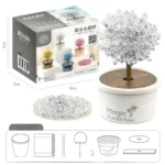 Educational crystal tree model for science learning and decoration.