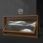 A 360-degree view of a stunning geode encased in a wooden frame, showcasing intricate crystal formations and vibrant mineral colors. Perfect for science enthusiasts and educational decor.