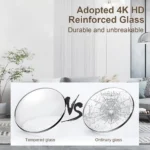 High-quality 4K reinforced glass for durability and safety.