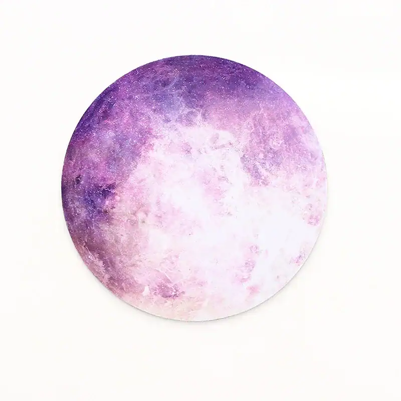 Moon Phase Wall Art - Purple and White Artistic moon phase wall decor featuring a purple and white celestial design, perfect for science-themed rooms or educational spaces.
