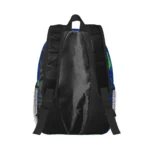 Colorful science-themed backpack featuring educational gadgets and illustrations, perfect for students and young science enthusiasts to carry books and supplies.