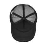 Adjustable mesh hat with internal compartments for science experiments or storage.