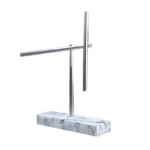 High-precision scientific balance featuring a sleek metal arm and marble base for stability and accuracy. Ideal for educational and laboratory use, combining functionality with elegant design.