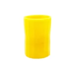 Bright yellow plastic test tube holder for science experiments and educational demonstrations.