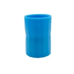 Blue silicone test tube holder for science experiments and educational demonstrations.