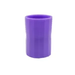 Purple test tube holder for science experiments and educational displays.