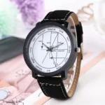Stylish wristwatch featuring a scientific calculator and trigonometry functions on the dial, perfect for math enthusiasts and students.