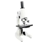 High-quality laboratory microscope with adjustable focus and multiple objective lenses for scientific research and educational purposes.