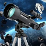 High-quality telescope with tripod for astronomy and space observation, ideal for educational and scientific purposes.