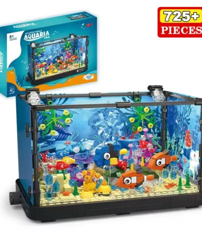 Aquarium Building Block Set with 725+ Pieces for Kids.