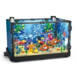 Colorful underwater-themed building toy set featuring fish, coral, and sea creatures for educational play and creative exploration.