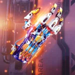 High-tech robotic hand with detailed mechanical parts and colorful wiring, showcasing advanced robotics and engineering.