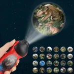 Projection flashlight with dinosaur images.