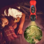 Night light projector with T-Rex dinosaur design for kids.