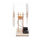 Educational wind turbine model with magnets and blades for science experiments and renewable energy demonstrations.